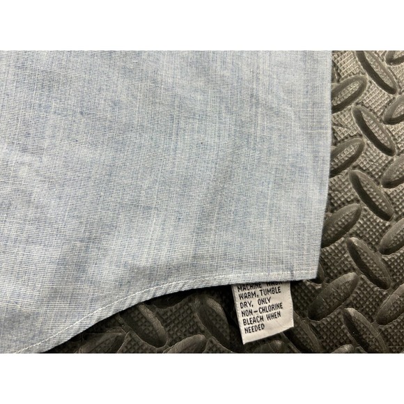Members Only Shirt Adult Extra Large Tall Blue Button Up Short Sleeve Preppy Men - Picture 8 of 13